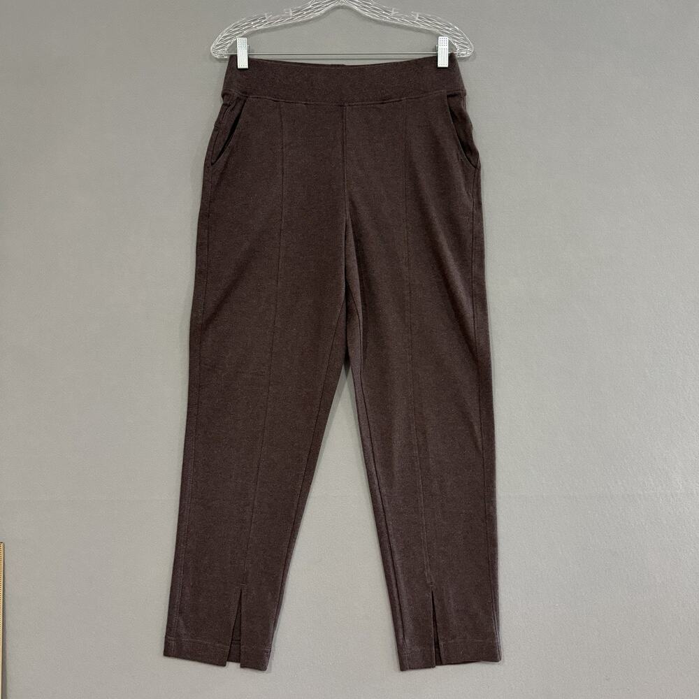 Pact Airplane Pant Small Mahogany Heather Tapered Organic Cotton Lounge